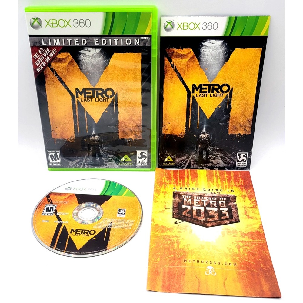 Metro: Last Light LIMITED EDITION (Microsoft Xbox 360, 2013) CIB COMPLETE IN BOX